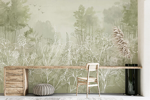 Tekening van planten en bomen Tekening van planten en bomen