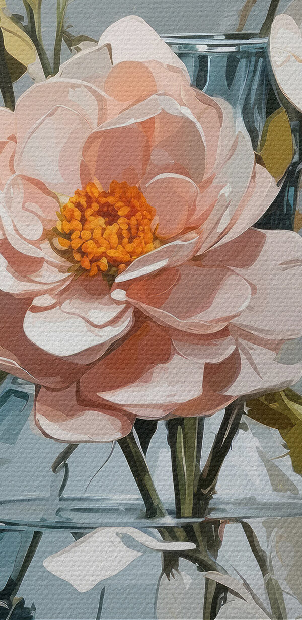Vaas met bloemen erin Vaas met bloemen erin