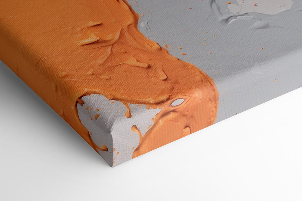 Colorful swirls of paint blend together