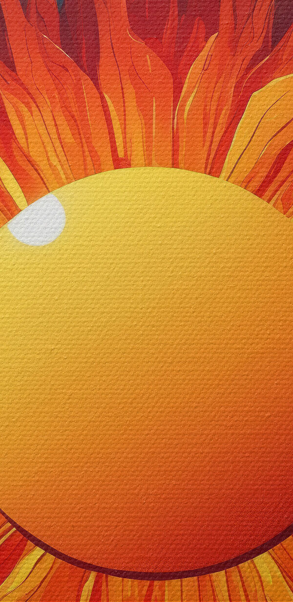Sun with a bright sun in the sky Sun with a bright sun in the sky