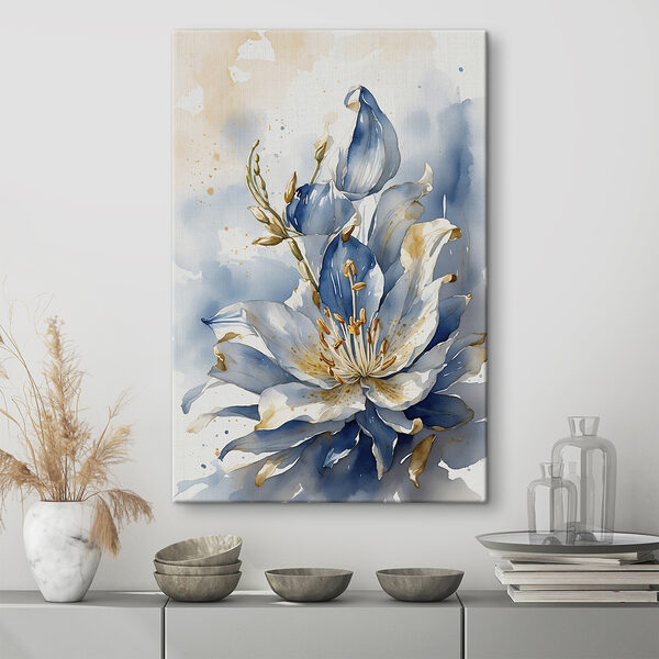 Aquarel van een bloem Aquarel van een bloem