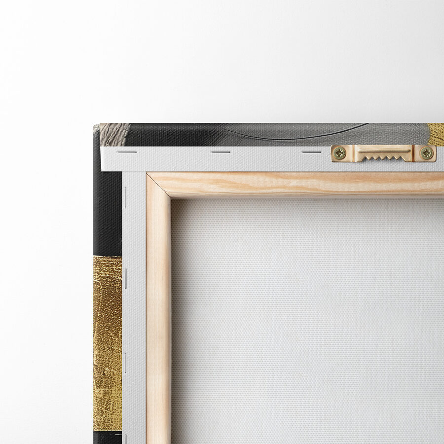 Abstracte elegantie met gedurfde streken.