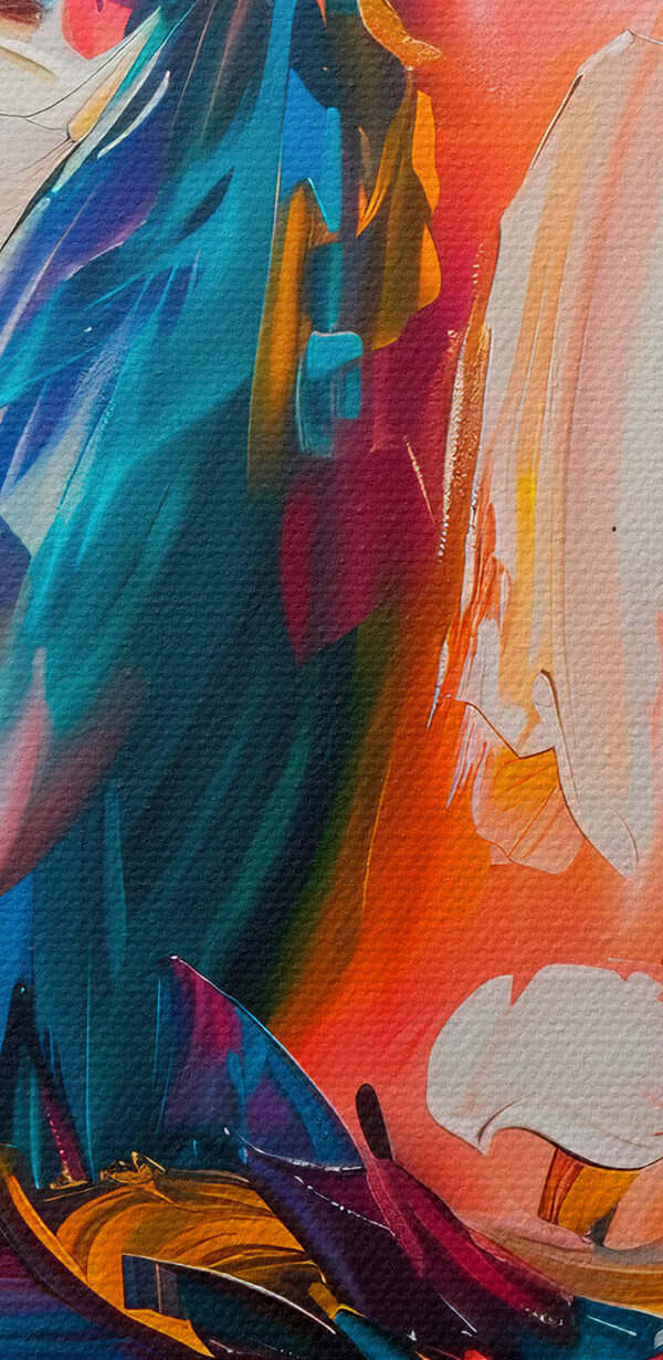 Schilderij van een vrouw’s gezicht Schilderij van een vrouw’s gezicht