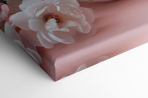 Witte slang met roze bloemen Witte slang met roze bloemen