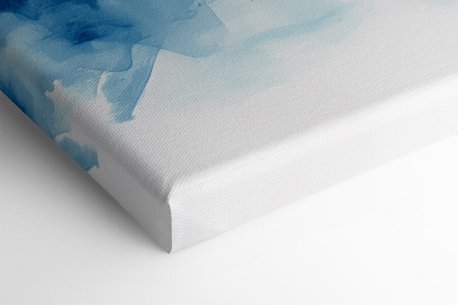Blauw en wit aquarel Blauw en wit aquarel