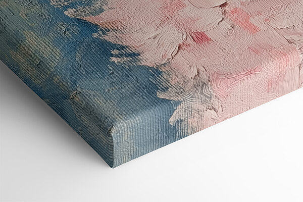 Schilderij van een roze schaap Schilderij van een roze schaap