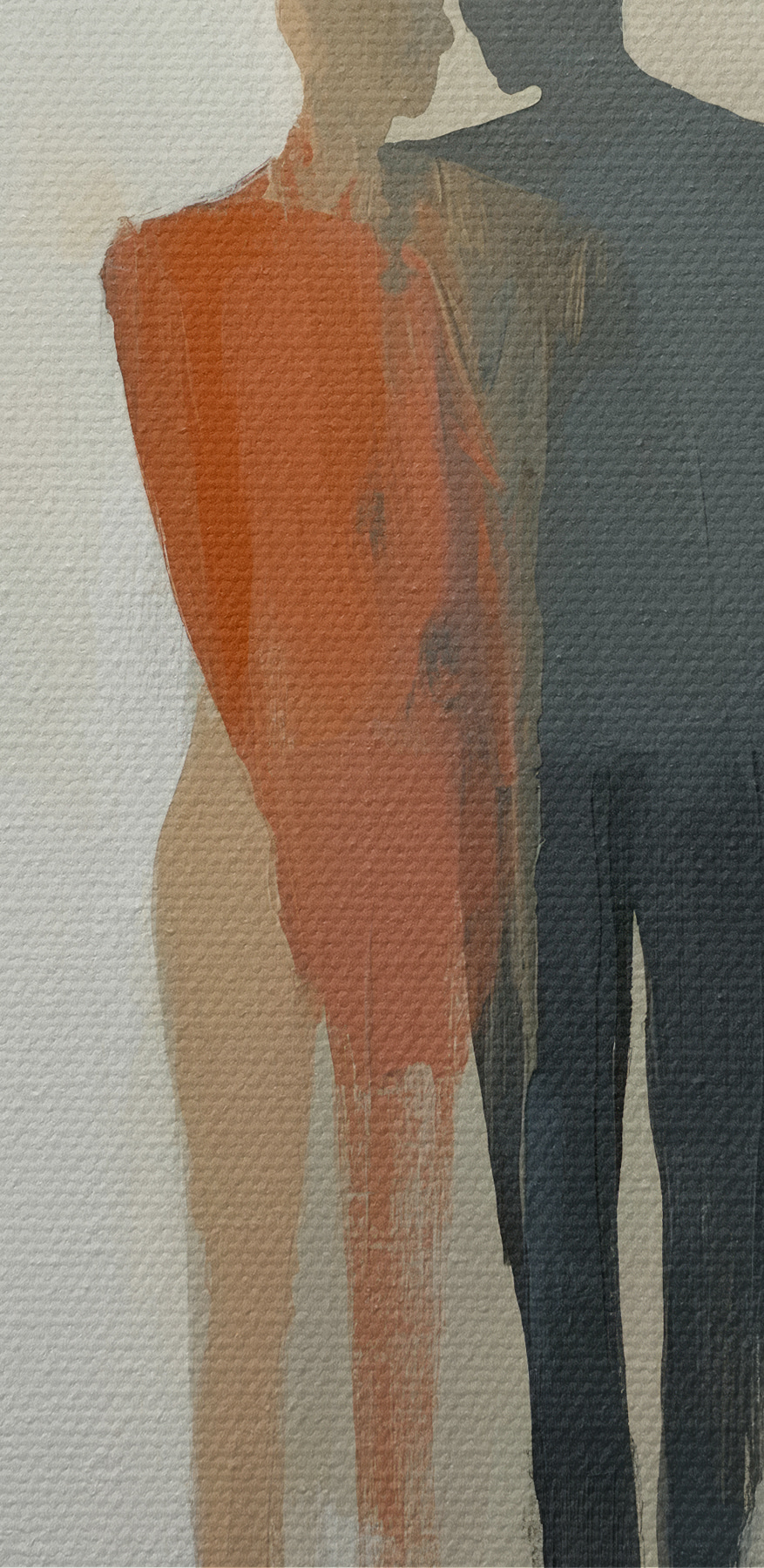 Schilderij van een paar mensen