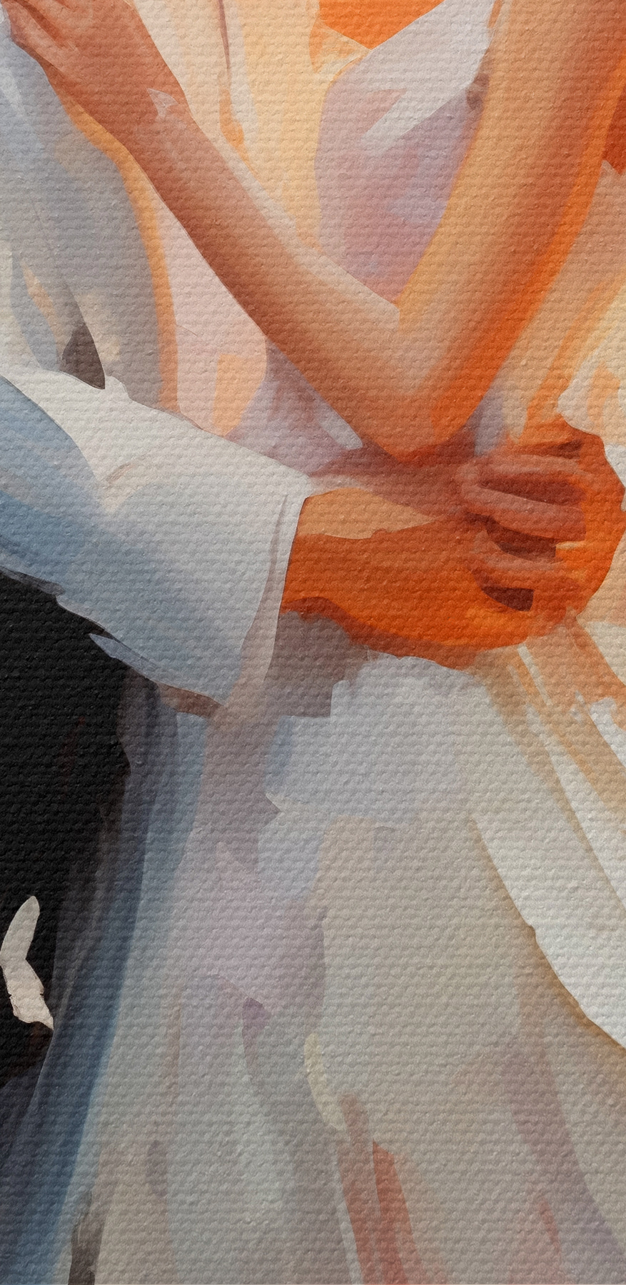 Schilderij van een dansende man en vrouw