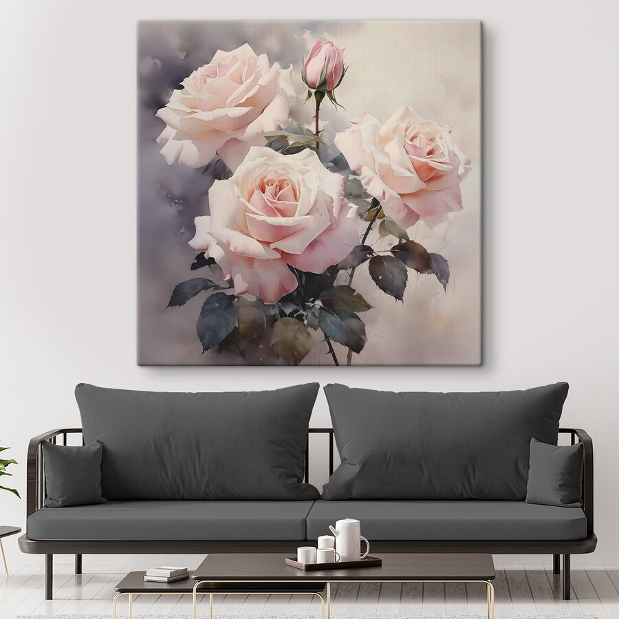 Groep roze rozen