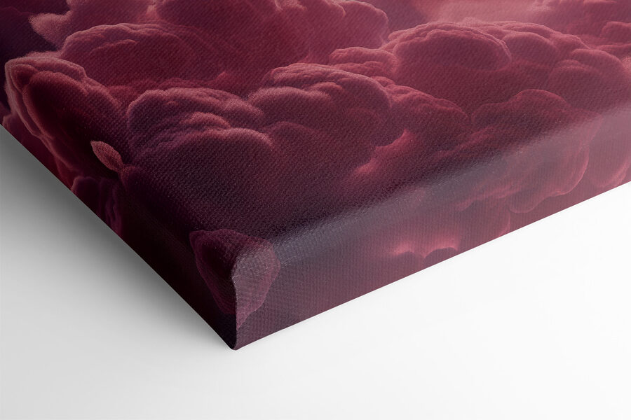 Roze wolken en de zon