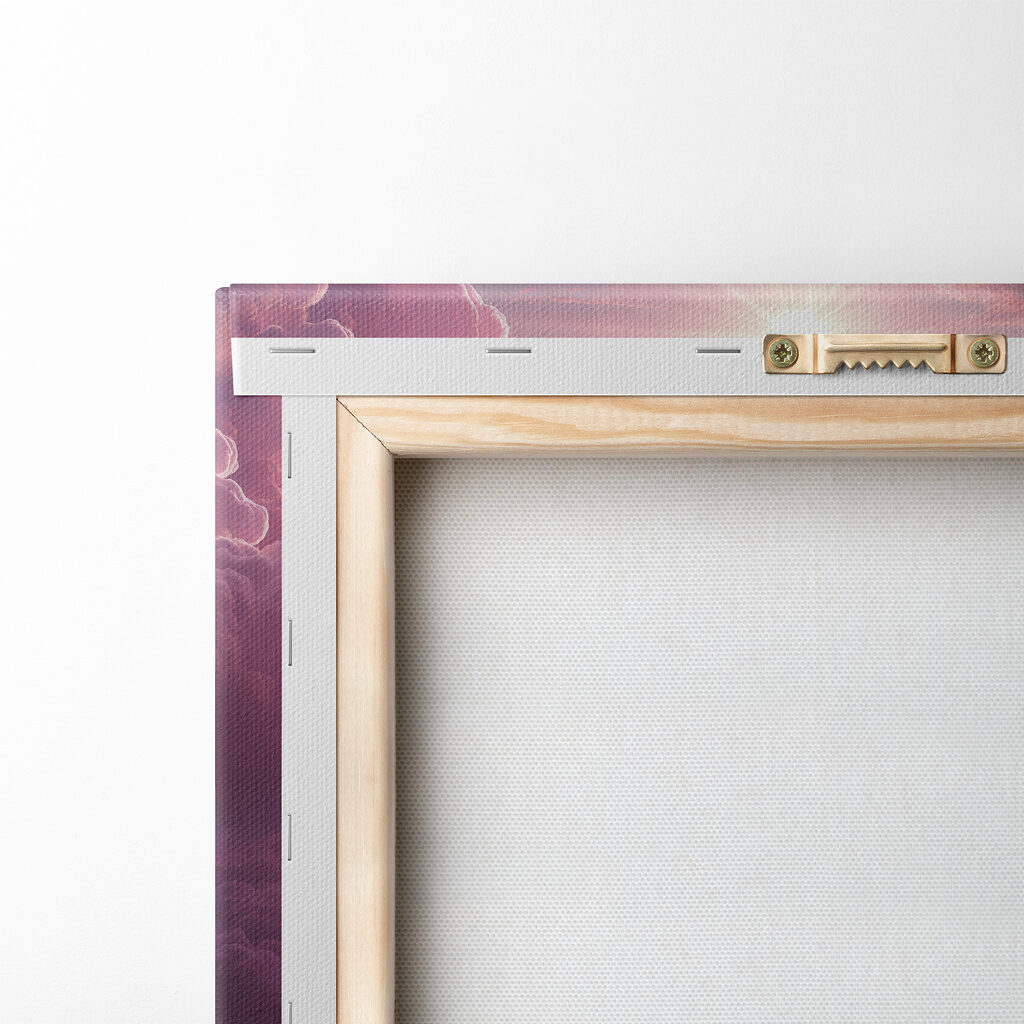 Pink clouds and the sun