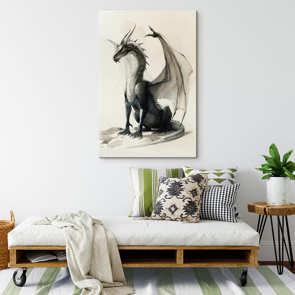 Tekening van een draak Tekening van een draak
