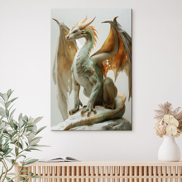 Standbeeld van een draak Standbeeld van een draak
