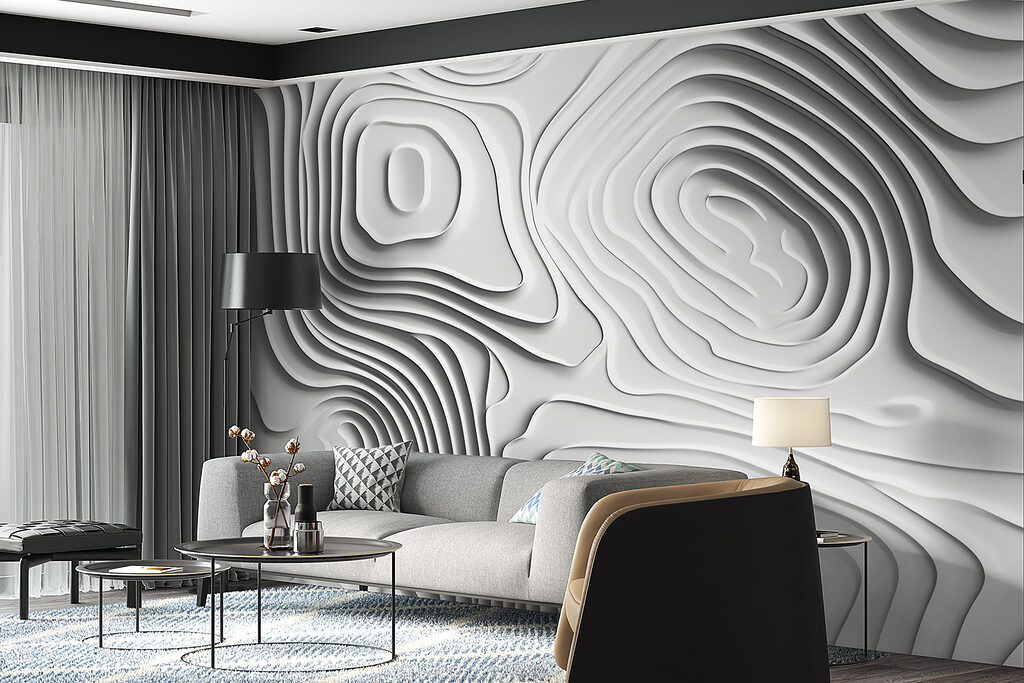 White surface with lines and shapes White surface with lines and shapes