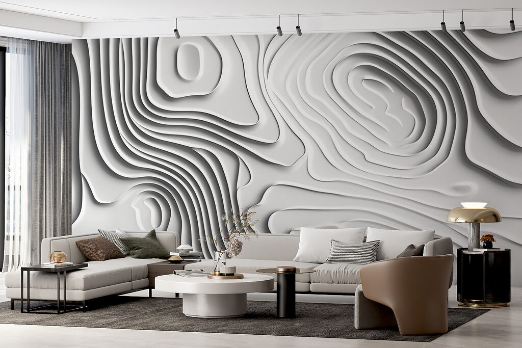 White surface with lines and shapes White surface with lines and shapes