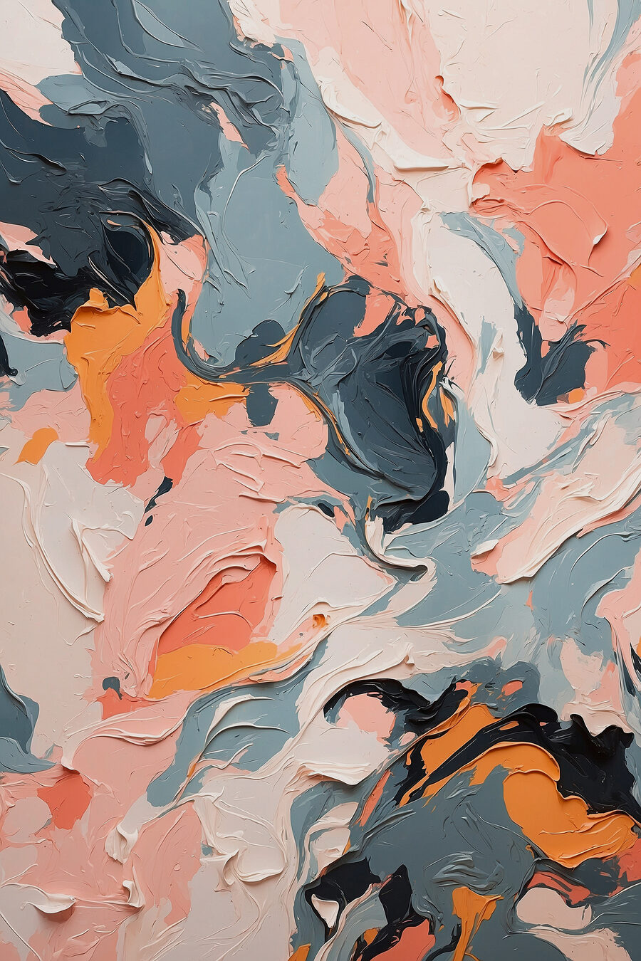 Close-up van een schilderij