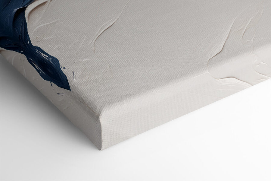 Blauwe en witte verf