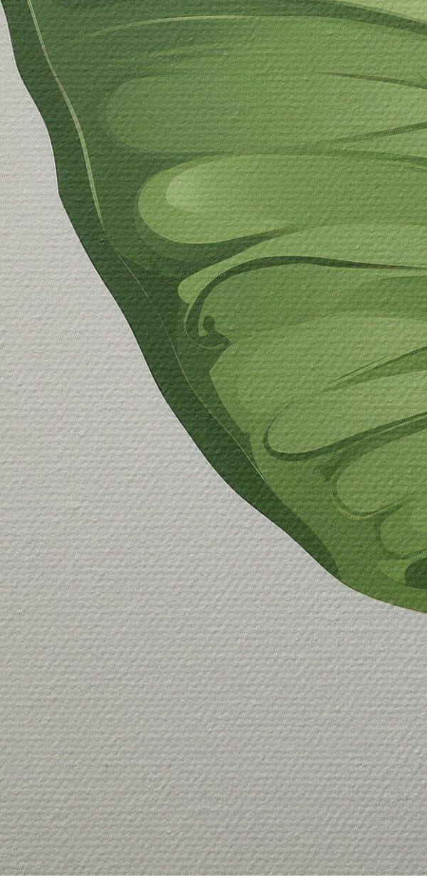 Groene vlinder met vleugels Groene vlinder met vleugels