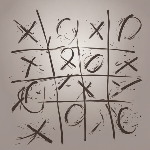 Spel van tic tac toe Spel van tic tac toe