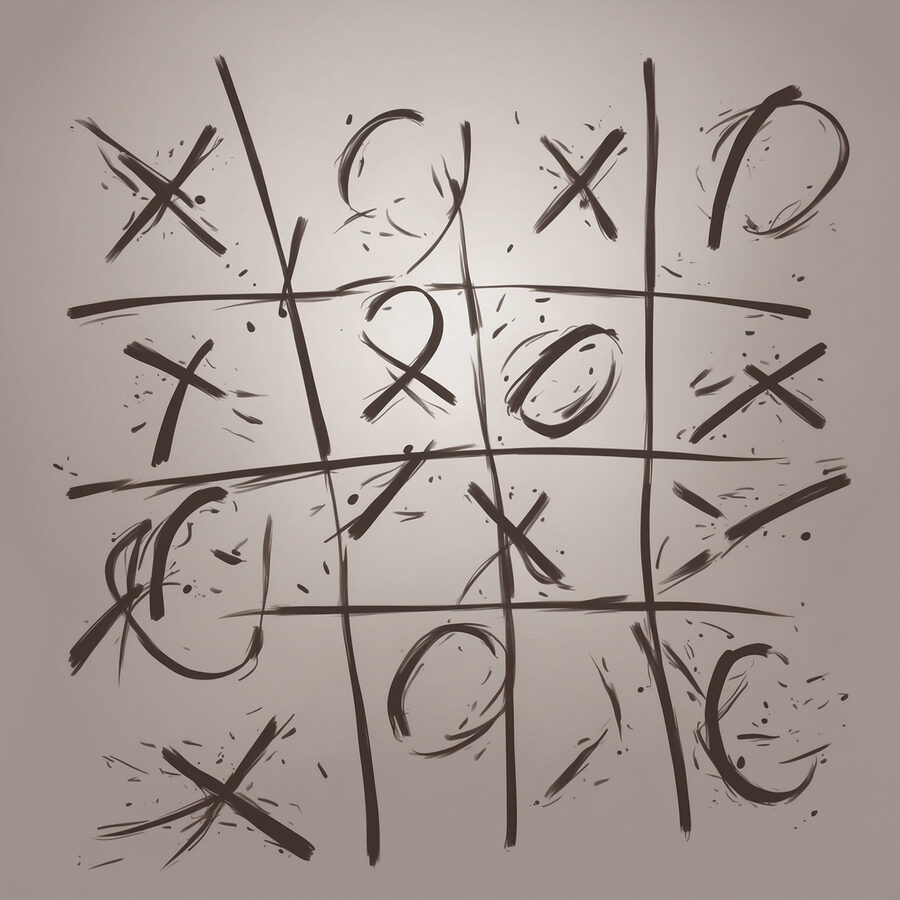 Spel van tic tac toe Spel van tic tac toe
