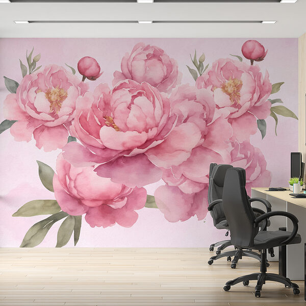 Groep roze bloemen Groep roze bloemen