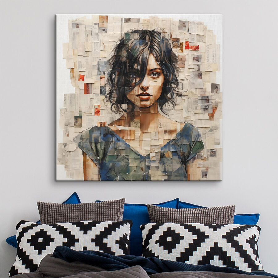 Schilderij van een vrouw
