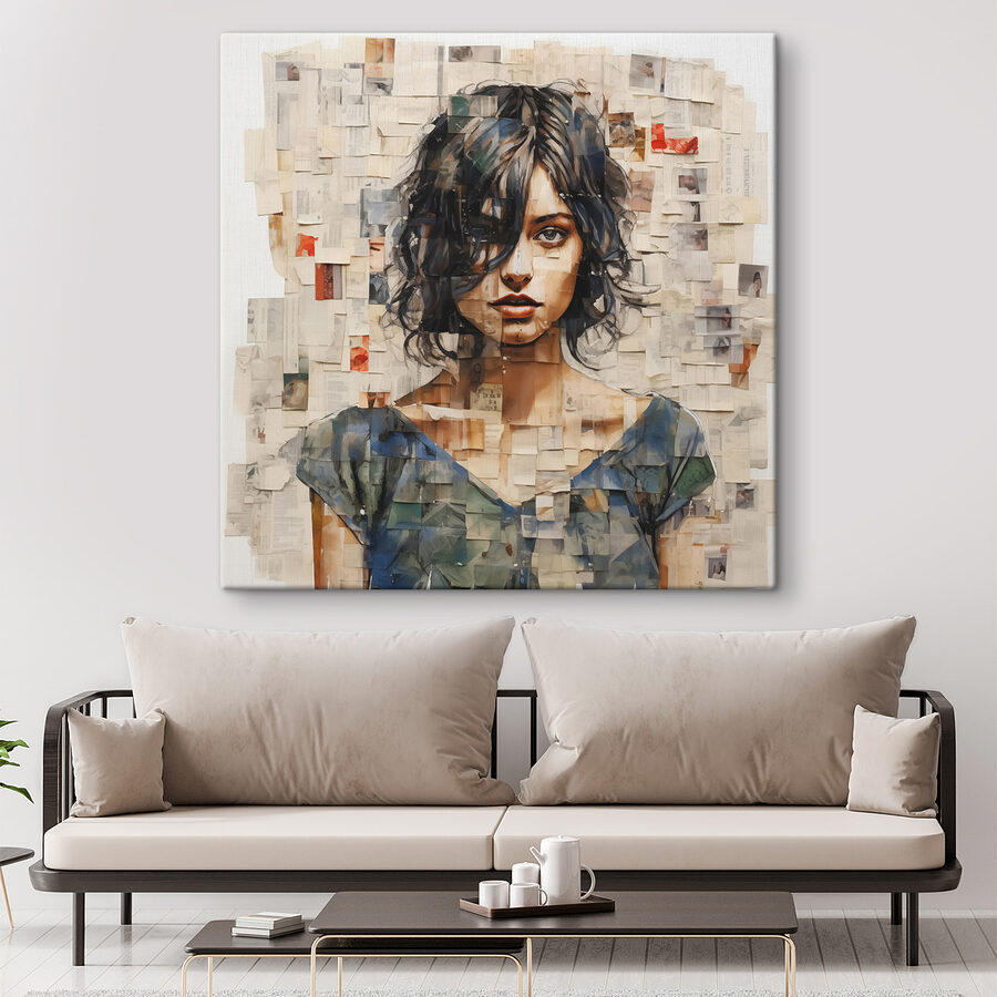 Schilderij van een vrouw