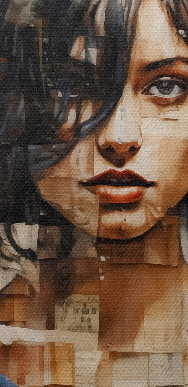 Schilderij van een vrouw Schilderij van een vrouw