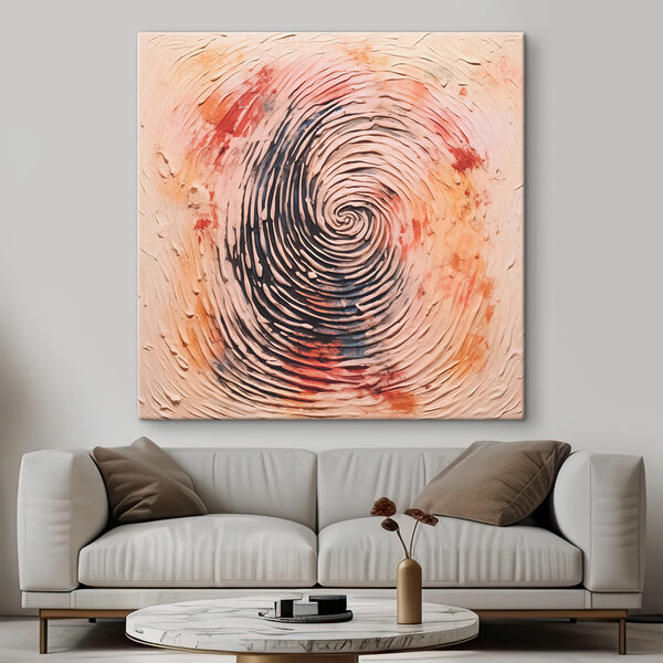 Schilderij van een spiraal Schilderij van een spiraal