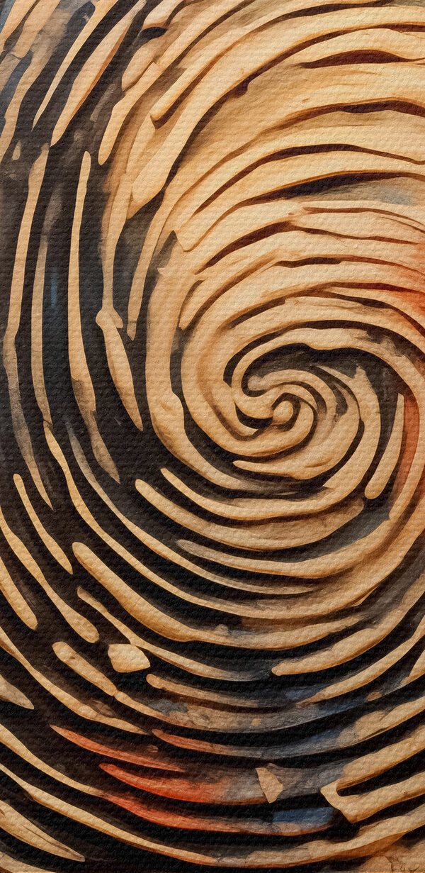 Schilderij van een spiraal Schilderij van een spiraal
