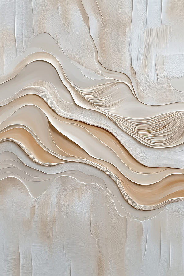 Witte en bruine golvende lijnen Witte en bruine golvende lijnen