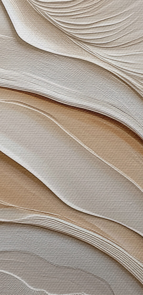 Witte en bruine golvende lijnen Witte en bruine golvende lijnen