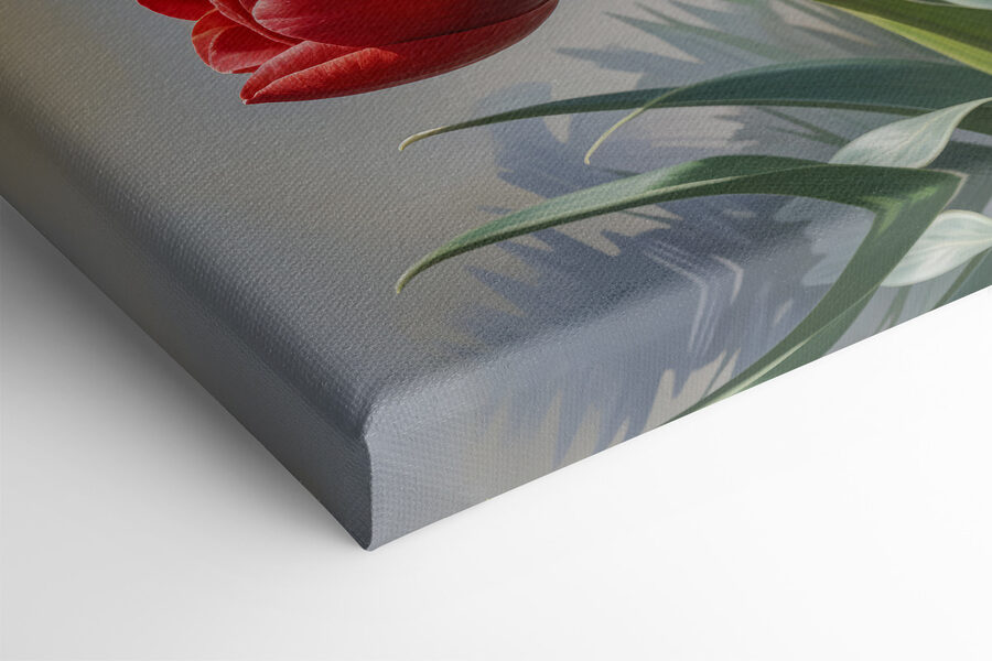 Groep tulpen in een vaas
