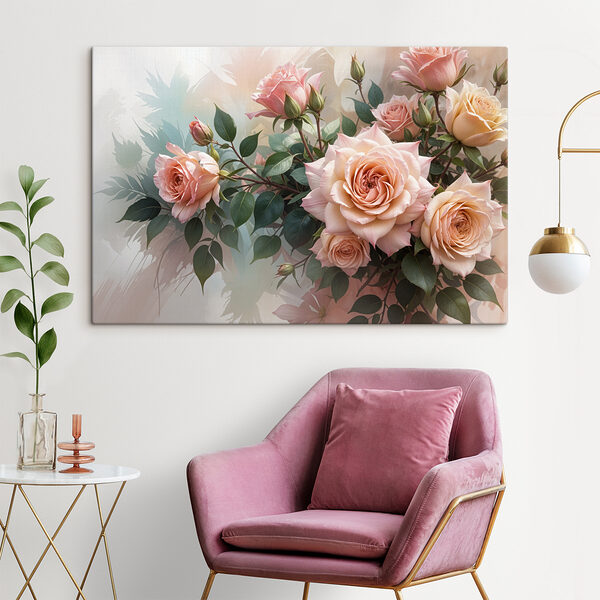 Groep roze rozen Groep roze rozen