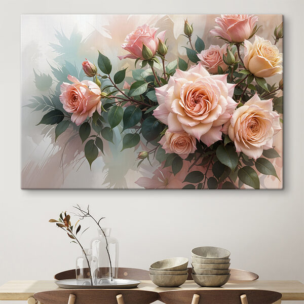 Groep roze rozen Groep roze rozen