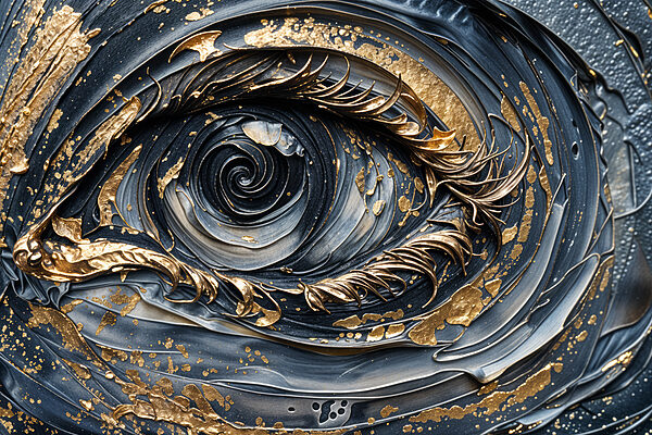 Close-up van een schilderij Close-up van een schilderij