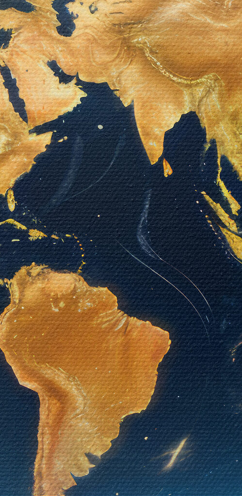 Globe with lights on it Globe with lights on it