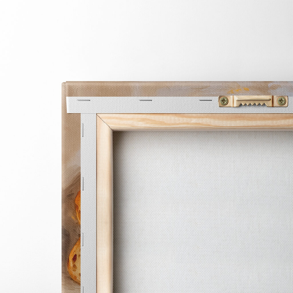 Piece of bread with holes in it