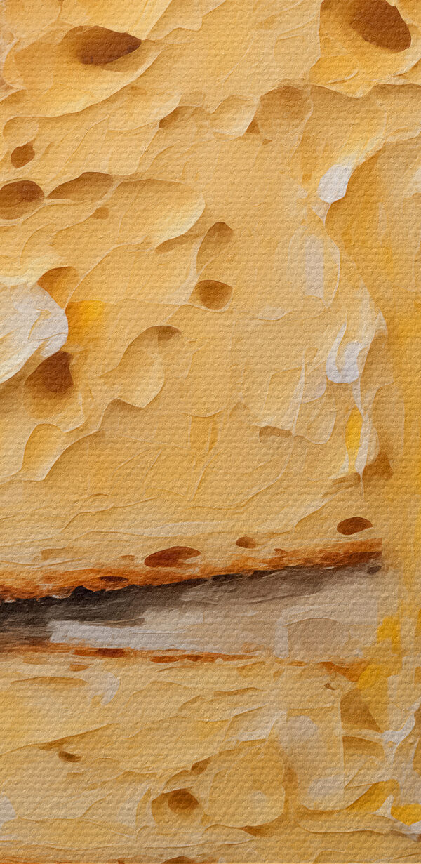 Stuk brood met gaten erin Stuk brood met gaten erin