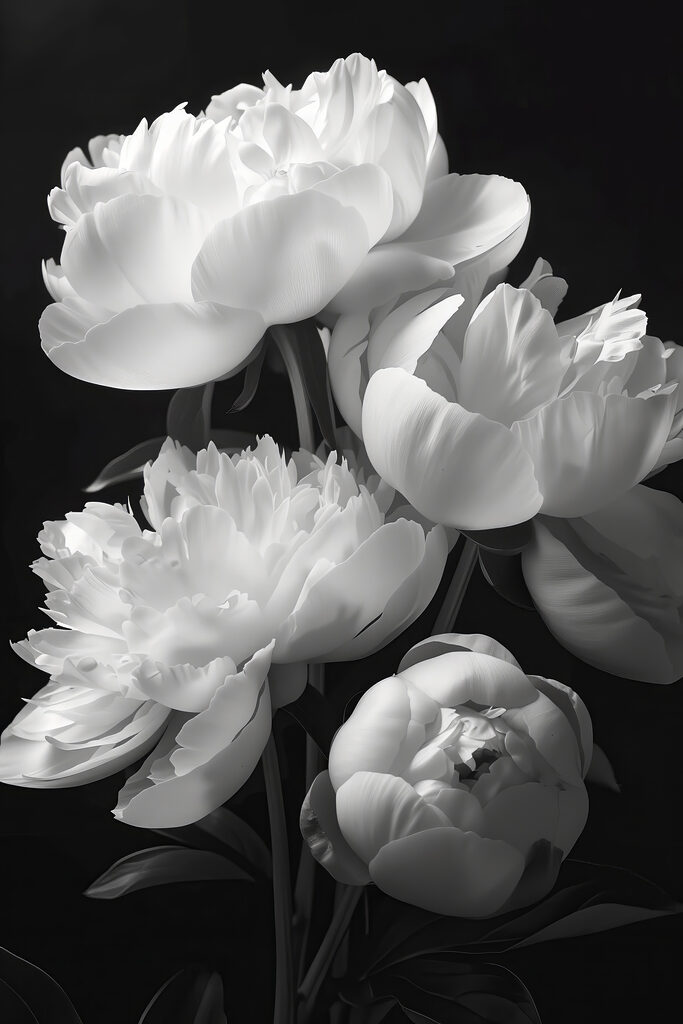 Group of white flowers Group of white flowers