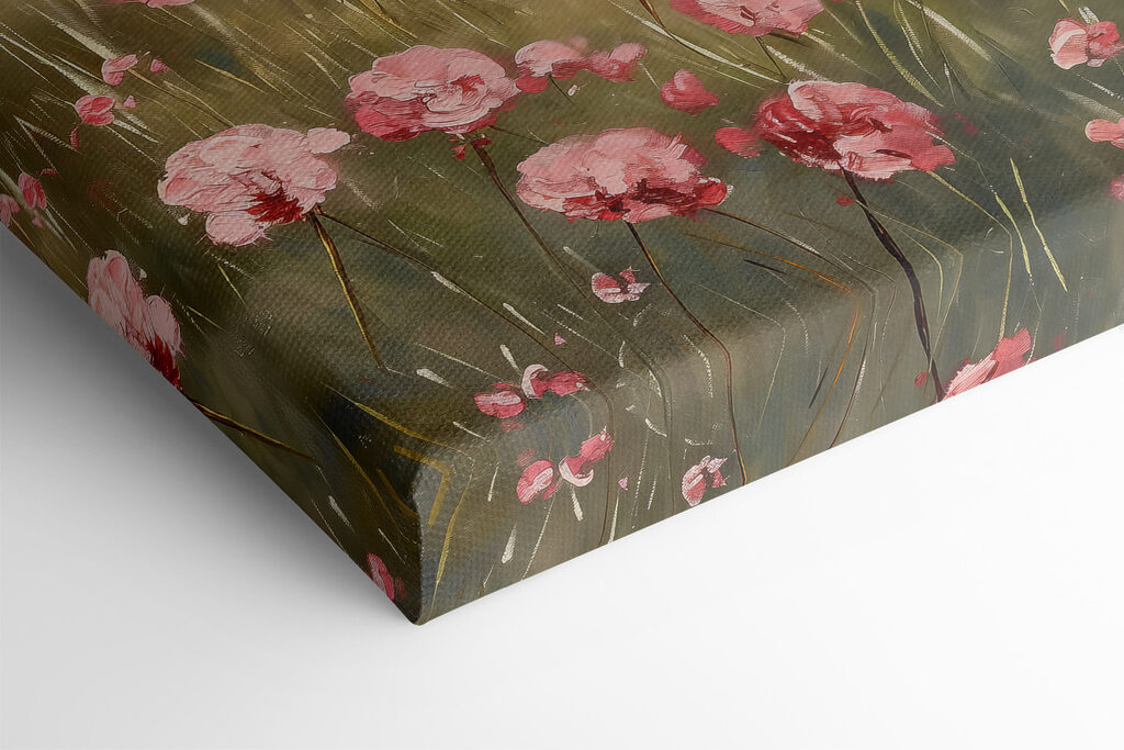 Field of pink flowers