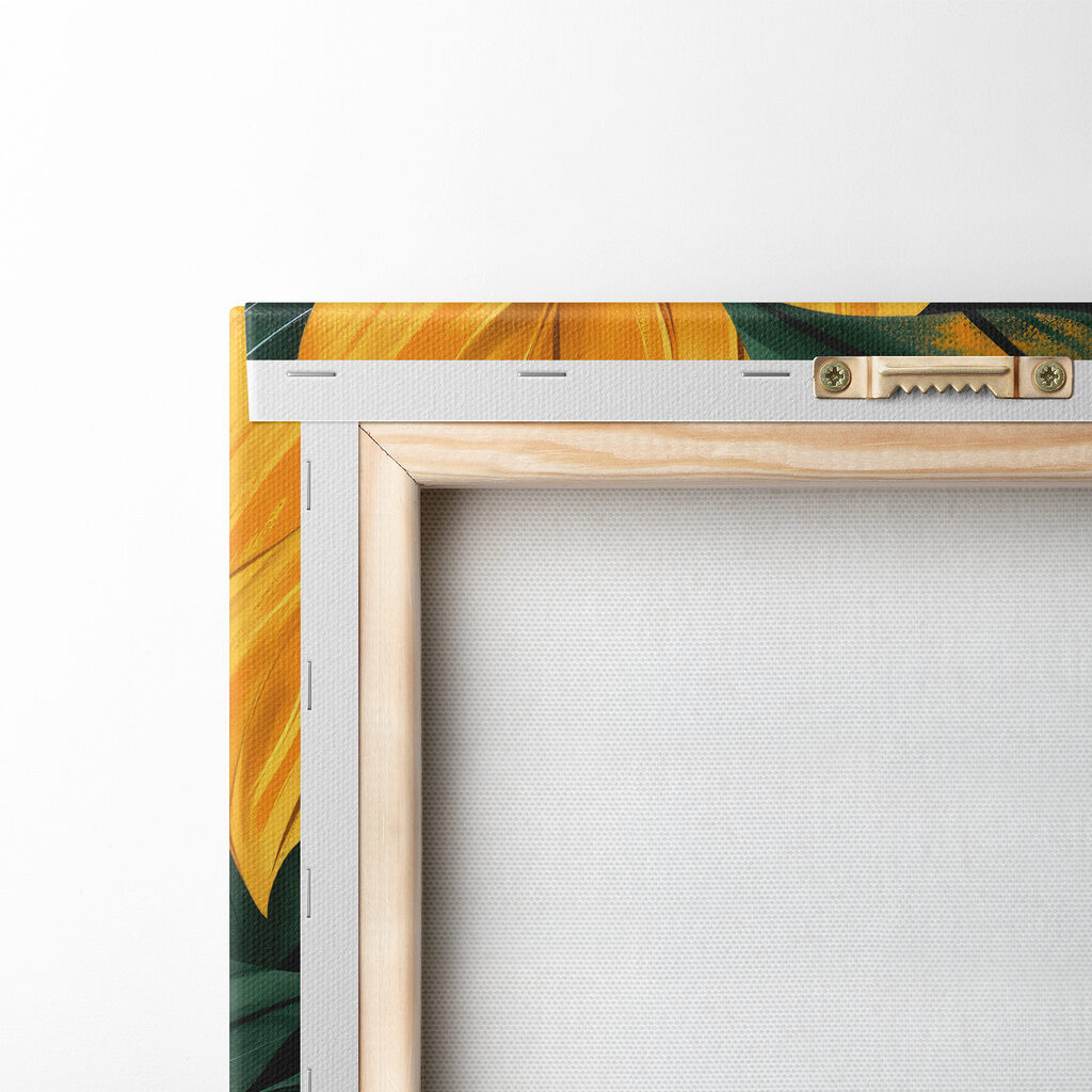 Close up of green and yellow leaves