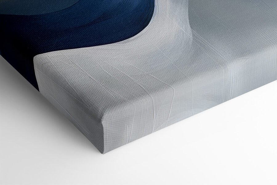 Blauwe en witte golvende lijnen Blauwe en witte golvende lijnen