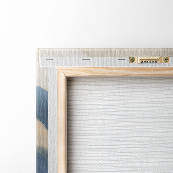 Blauwe en witte golvende lijnen Blauwe en witte golvende lijnen