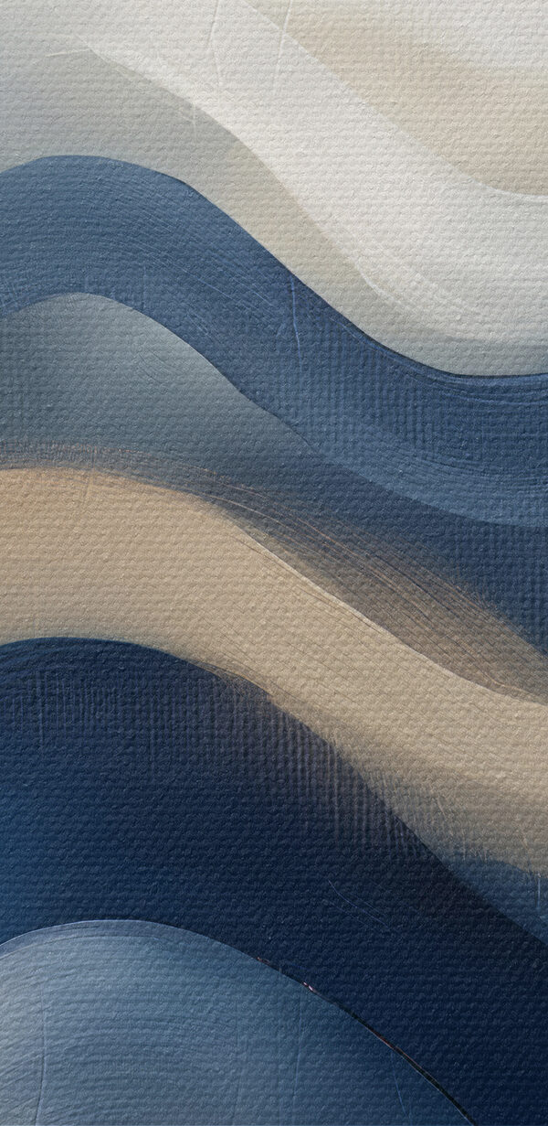 Blauwe en witte golvende lijnen Blauwe en witte golvende lijnen