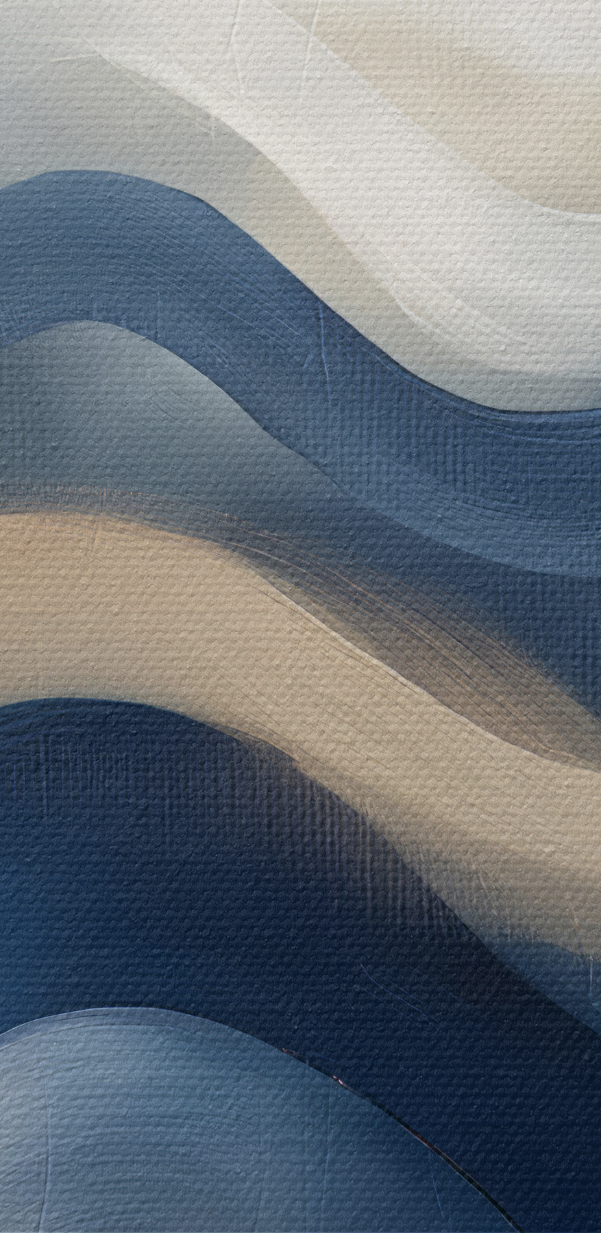 Blauwe en witte golvende lijnen Blauwe en witte golvende lijnen
