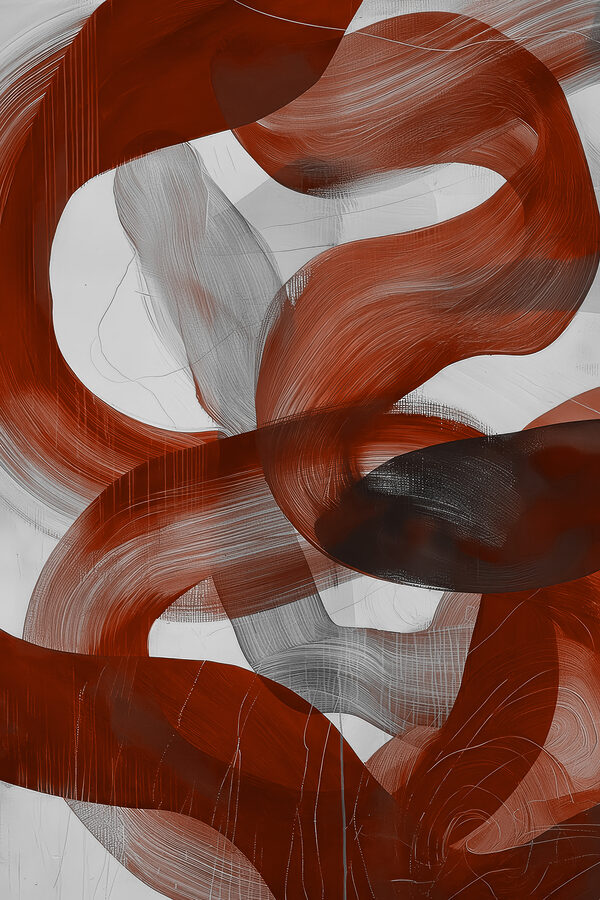 Rode en witte swirls Rode en witte swirls