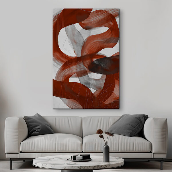 Rode en witte swirls Rode en witte swirls