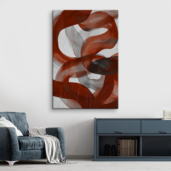 Rode en witte swirls Rode en witte swirls