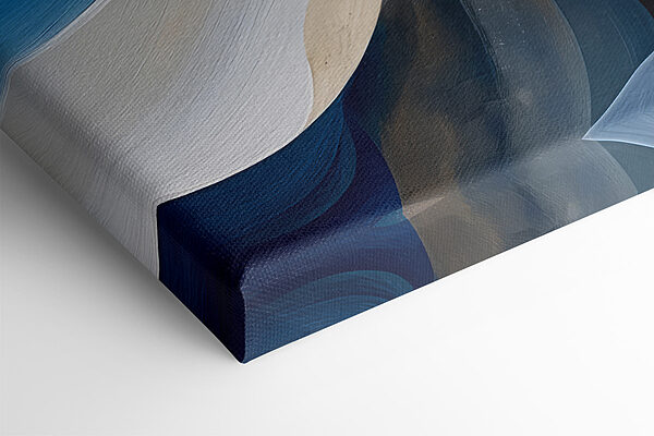 Blauwe en witte golvende lijnen Blauwe en witte golvende lijnen